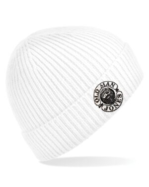OMJ Logo Beanie - White