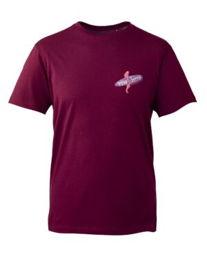 Miss Jones Classic Coordinates Tee - Burgundy
