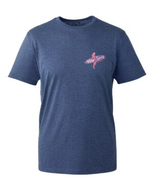 Miss Jones Classic Coordinates Tee - Navy Marl