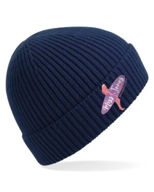 Miss Jones Logo Beanie - Oxford Navy