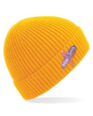 Miss Jones Logo Beanie - Sun Yellow