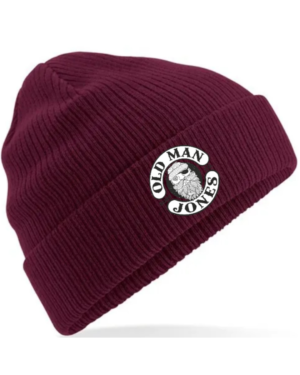 OMJ 100% Organic Beanie - One Size, Burgundy