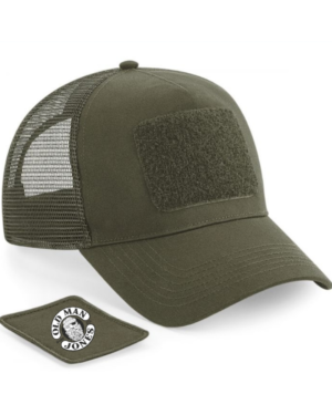 OMJ Canvas Trucker Snapback - One Size, Military Green