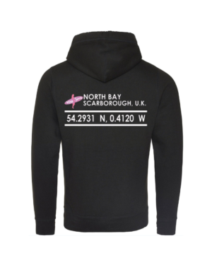 Miss Jones Cross Neck Co-Ordinate Hoodie - Jet Black, XS (34)