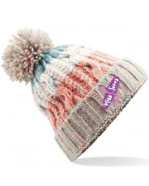 Miss Jones Corkscrew Pom Pom - One Size, Milkshake Mix