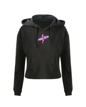 Miss Jones Stitched Cropped Hoodie - Black, XL (16)
