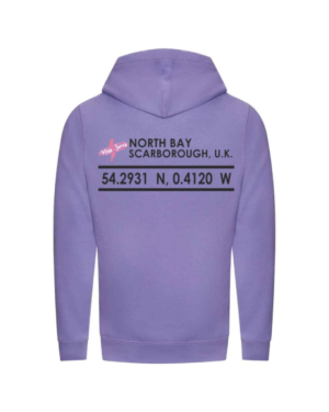 Miss Jones Cross Neck Co-Ordinate Hoodie - Digital Lavender, XL (48)