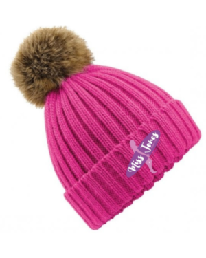 Miss Jones Faux Fur Pom Pom - One Size, Fuchsia