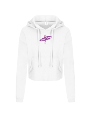 Miss Jones Stitched Cropped Hoodie - White, XXS (6)