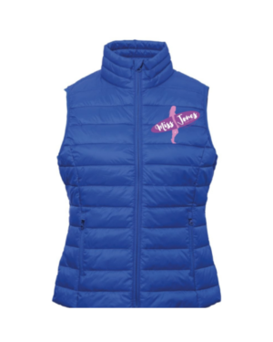 Miss Jones Terrain Padded Gilet - Royal, 2XL (18)