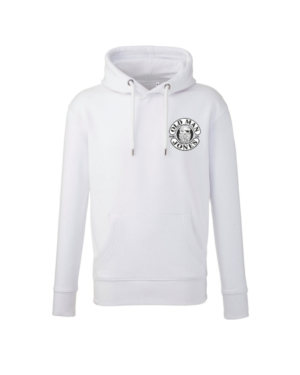OMJ Organic Stitched Logo Hoodie - White, 3XL (56)