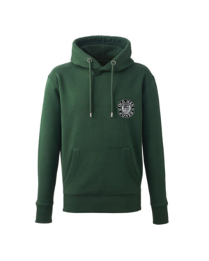 OMJ Organic Stitched Logo Hoodie - Forest Green, 3XL (56)