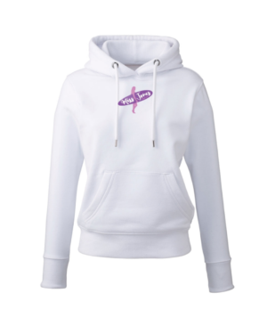 Miss Jones Recycled Polyester Hoodie - White, XS (8)
