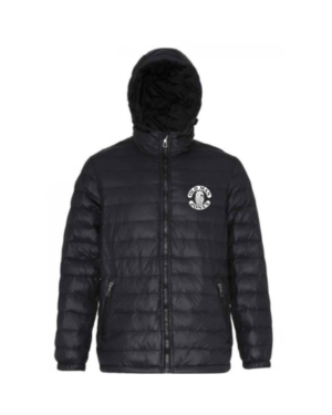 OMJ Padded Quilt Lined Jacket - Black & Black, XL (46)