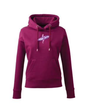 Miss Jones Recycled Polyester Hoodie - Burgundy, XS (8)
