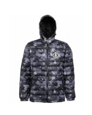 OMJ Padded Quilt Lined Jacket - Camo & Grey, 2XL (48)