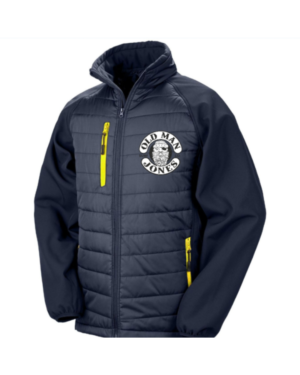 OMJ Padded Softshell Jacket - Navy & Yellow, 2XL (50)