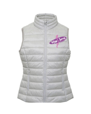Miss Jones Terrain Padded Gilet - Silver, 2XL (18)