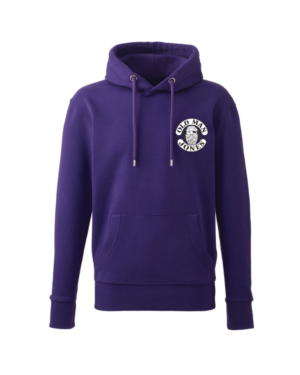 OMJ Organic Stitched Logo Hoodie - Purple, 3XL (56)