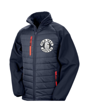 OMJ Padded Softshell Jacket - Navy & Red, 3XL (53)