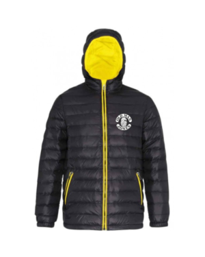 OMJ Padded Quilt Lined Jacket - Black & Yellow, 2XL (48)