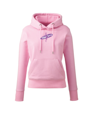 Miss Jones Recycled Polyester Hoodie - Baby Pink, XL (16)