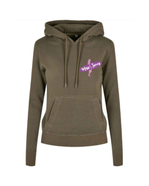 Miss Jones 100% Organic Hoodie - Olive Green, 5XL (56)
