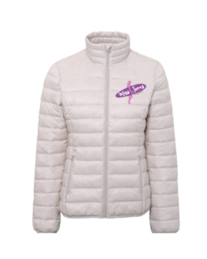 Miss Jones Terrain Padded Jacket - Oyster White, 2XL (18)