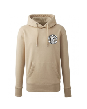 OMJ Organic Stitched Logo Hoodie - Desert Sand, 3XL (56)