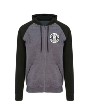 OMJ Baseball Co-Ordinate Zipper - Charcoal & Jet Black, 2XL (52)