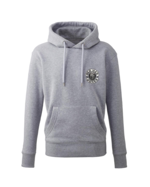 OMJ Organic Stitched Logo Hoodie - Grey Marl, 3XL (56)