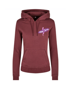 Miss Jones 100% Organic Hoodie - Cherry, 5XL (56)