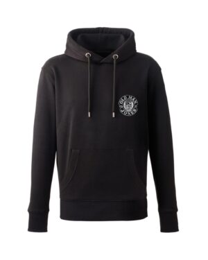 OMJ Organic Stitched Logo Hoodie - Black, 3XL (56)