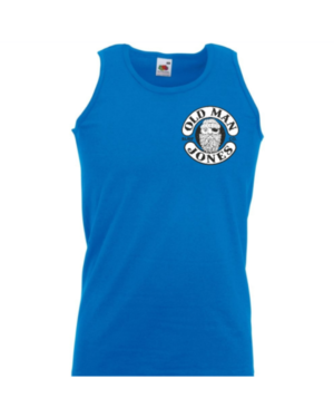 Fine Knit Small Logo Athletic Vest - Royal Blue, 3XL (52)