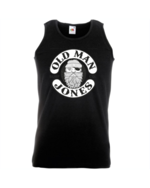 Fine Knit Athletic Vest - Black, 5XL (58)