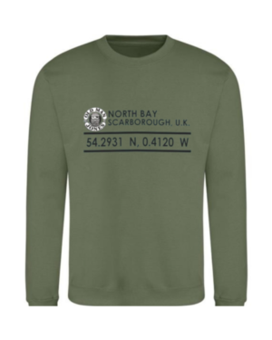 OMJ Co-ordinate Crew Sweater - Earth Green, XS (34)