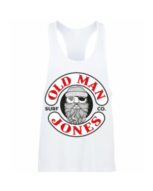 Muscle Cut Racerback Vest - White, XL (46)
