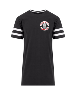 OMJ Striped Co-ordinate Jersey Tee - Black, S (40)