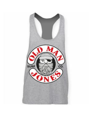 Muscle Cut Racerback Vest - Heather Grey, 2XL (48)