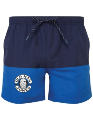 OMJ Elasticated Swim Shorts - Navy & Royal, 2XL (40)