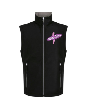 Miss Jones Two Layer Gilet - Black & Mineral Grey, 3XL (50)