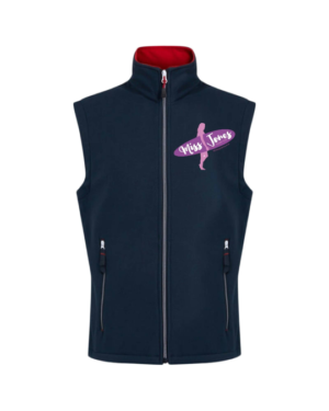 Miss Jones Two Layer Gilet - Navy & Classic Red, 3XL (50)
