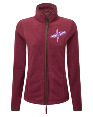 Miss Jones Artisan Fleece - Burgundy & Brown, 3XL (45)