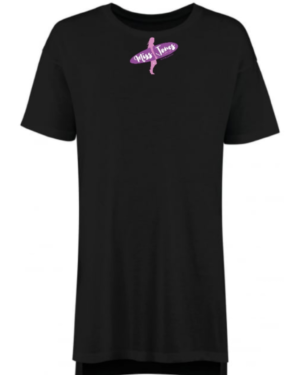 Miss Jones Oversized Lounge Tee - Black, S (10)