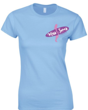 Miss Jones Ringspun Tee - Light Blue, 2XL (16)