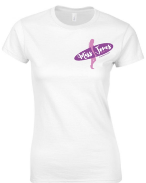 Miss Jones Ringspun Tee - White, 2XL (16)