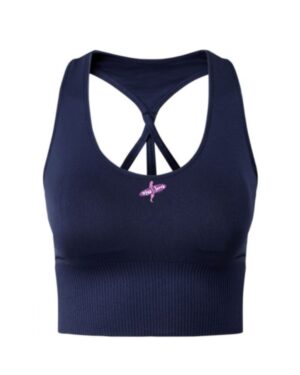Miss Jones Ribbed Waist Sports Bra - Navy, XL (16)