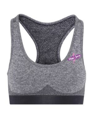 Miss Jones Seamless 3D Sports Bra - Charcoal, XL (16)