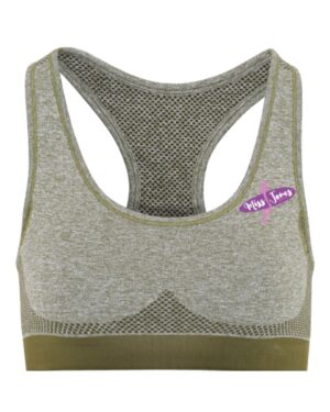 Miss Jones Seamless 3D Sports Bra - Olive Green, XL (16)