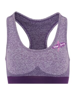Miss Jones Seamless 3D Sports Bra - Purple, XL (16)